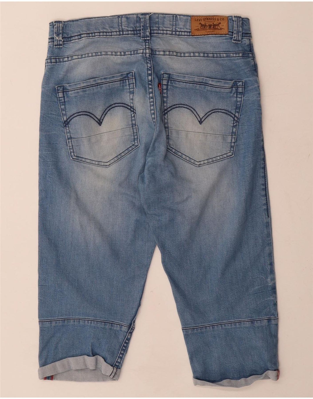 Jeans Capri da ragazzo Levi's 15-16 anni W30 L16 cotone blu