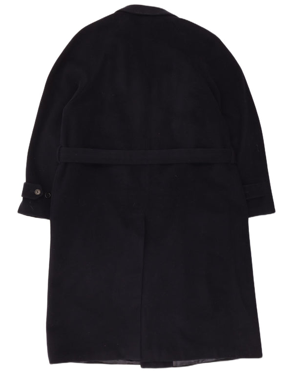 Ferre Mens Double Breasted Coat UK 40 Large Navy Blue New Wool