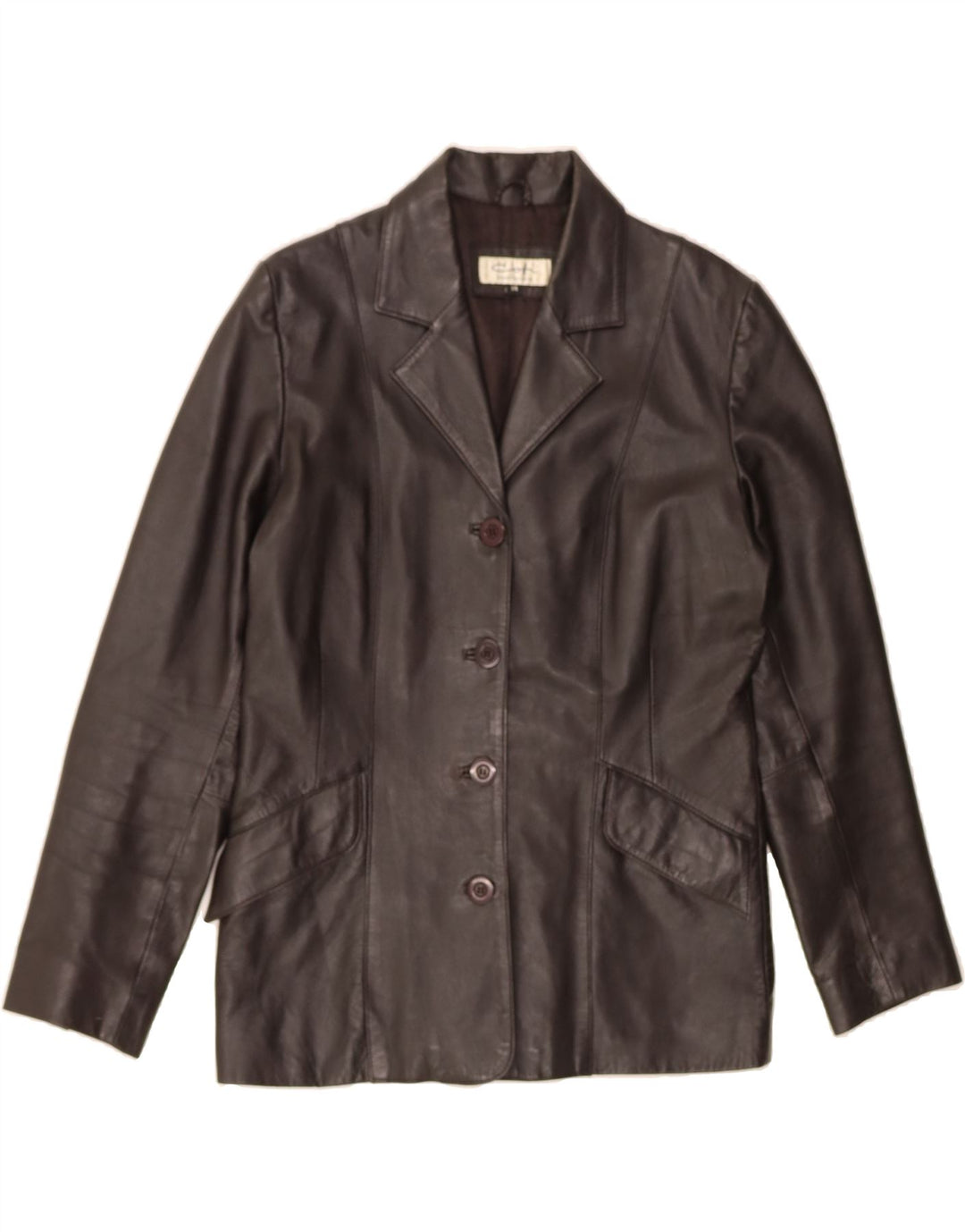 COFI Womens Leather Jacket UK 14 Medium Black Leather Vintage Cofi and Second-Hand Cofi from Messina Hembry 