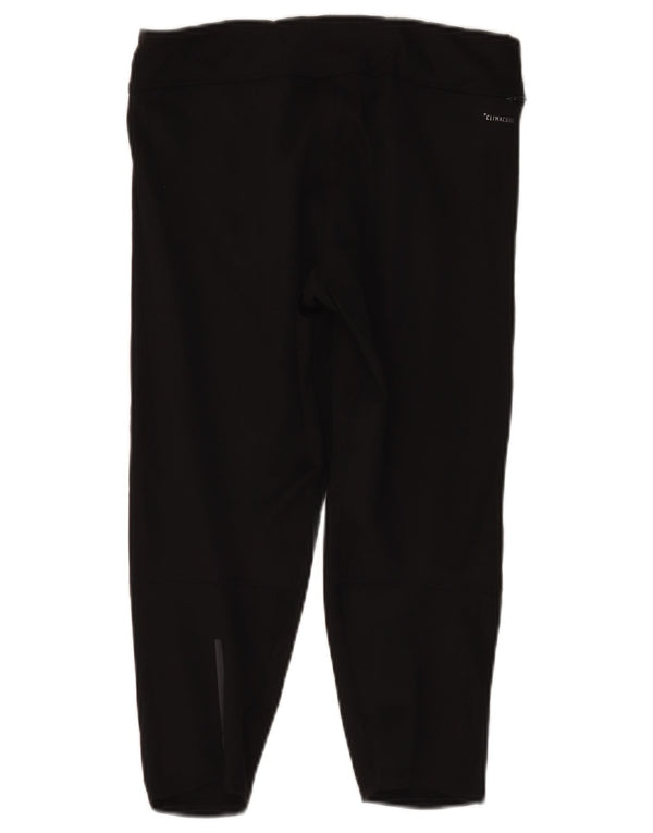 Adidas Leggings Capri da corsa da donna UK 12 Medium Black Sports
