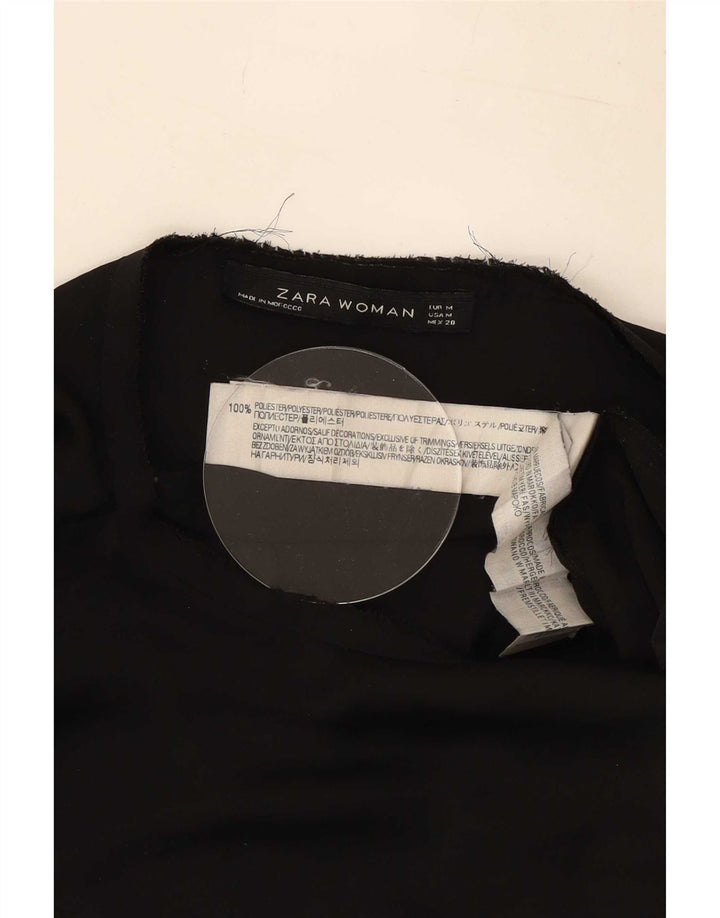 Abito basic senza maniche da donna Zara UK 14 poliestere nero medio
