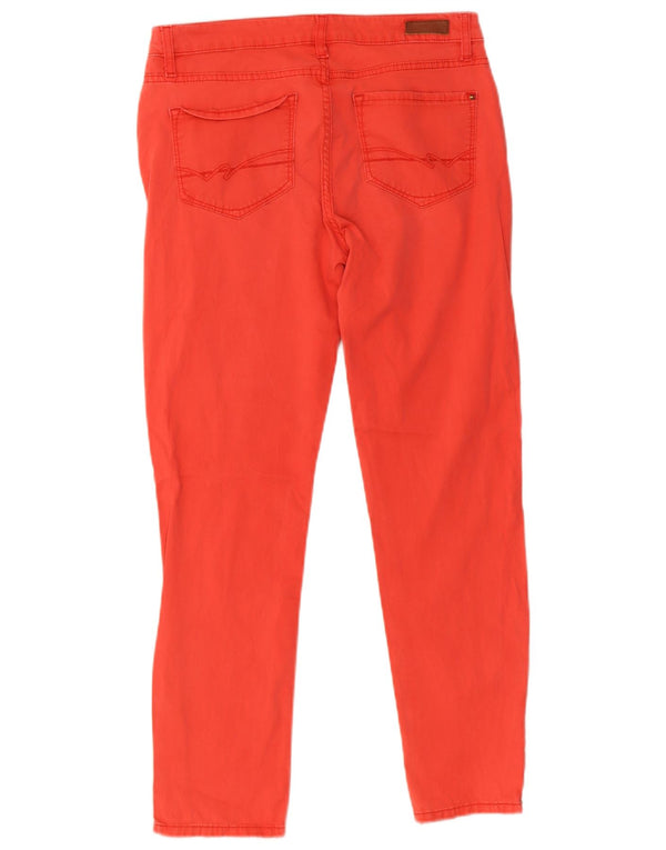 Tommy Hilfiger Donna Crop Slim Jeans US 6 Medio W30 L26 Cotone Rosso