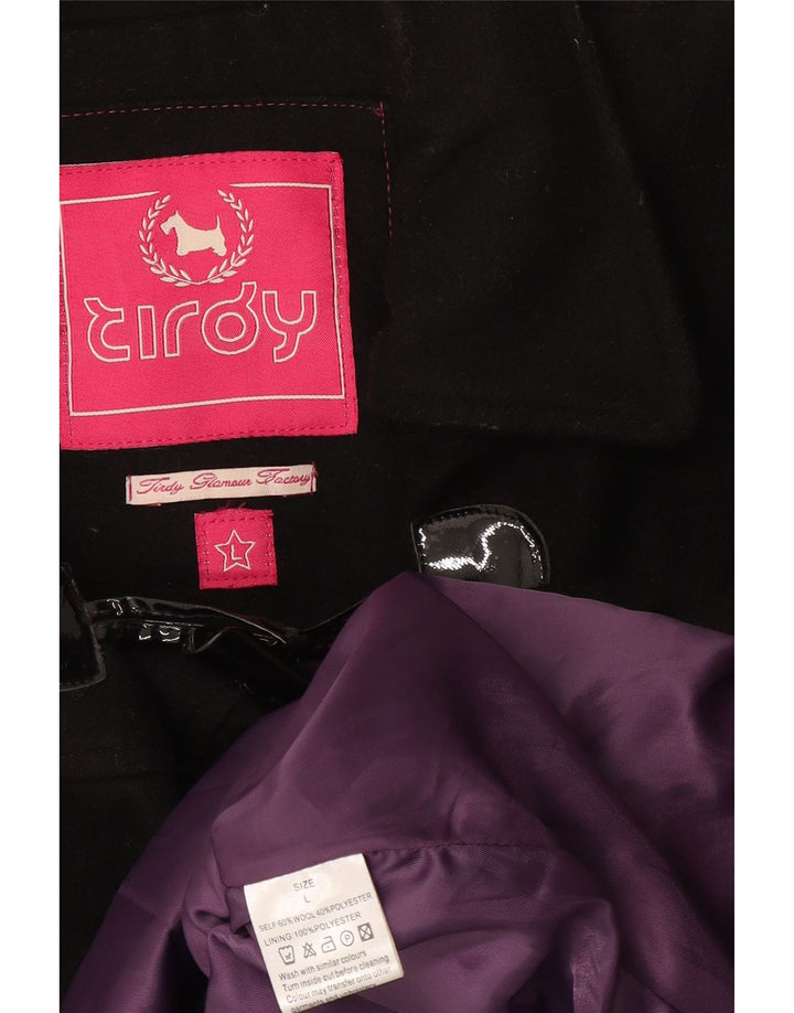 Montgomery da donna Tirdy UK 16 grande lana nera