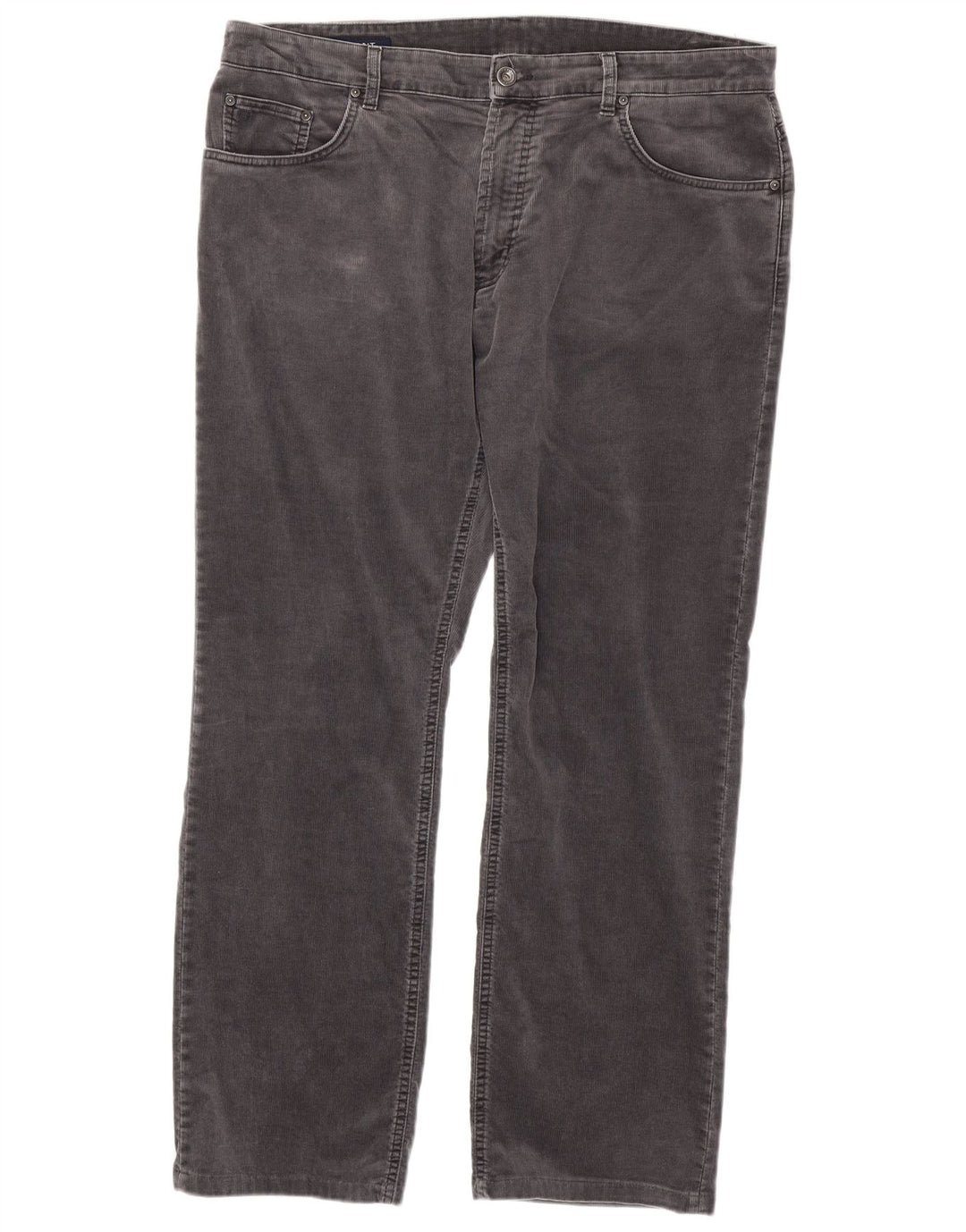 GANT Pantaloni da uomo Jason Regular Fit in velluto a coste dritti W40 L34 cotone grigio