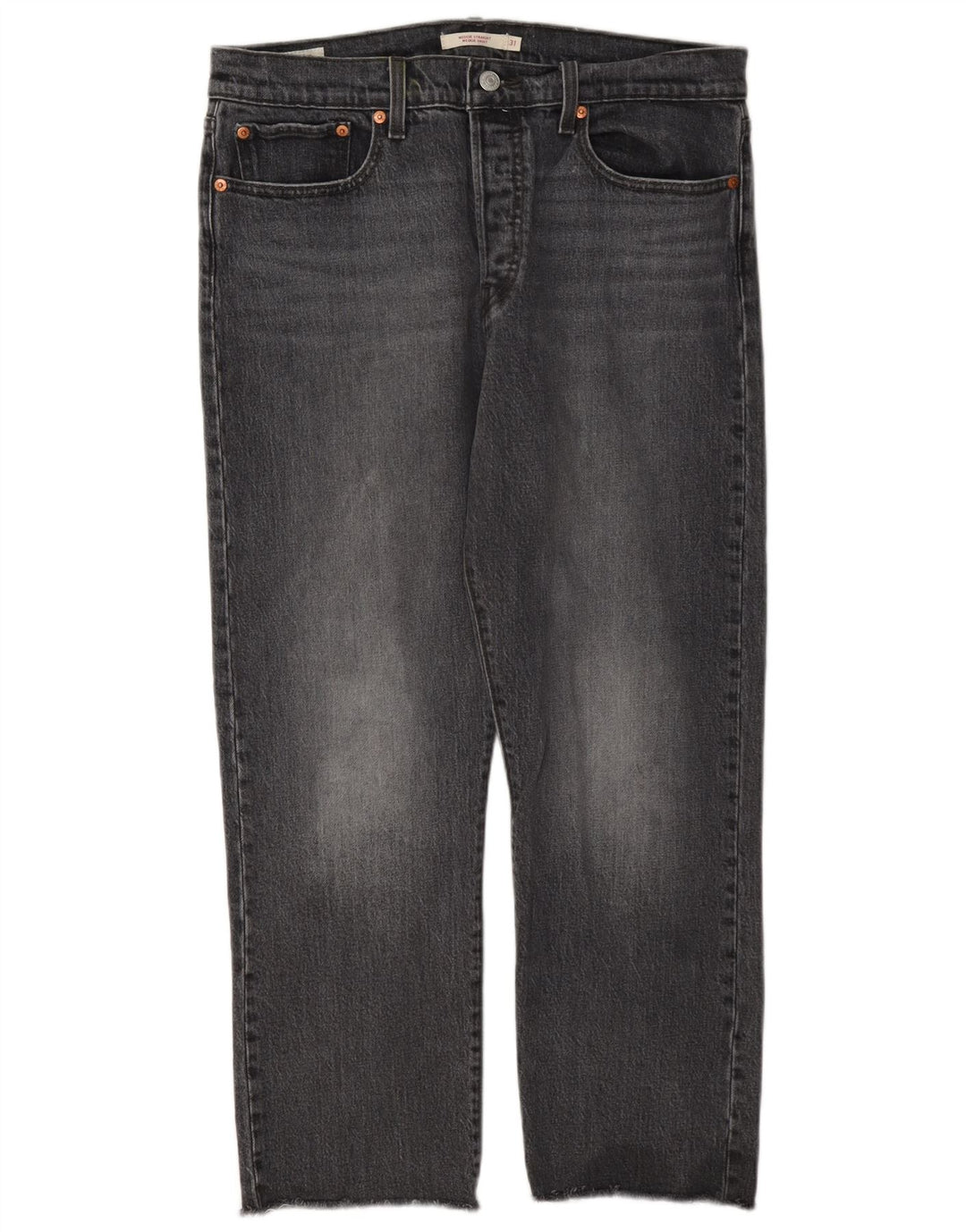 Jeans dritti Wedgie da donna Levi's W31 L26 cotone grigio