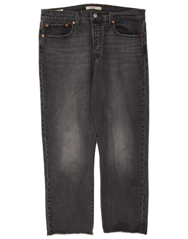 Jeans dritti Wedgie da donna Levi's W31 L26 cotone grigio