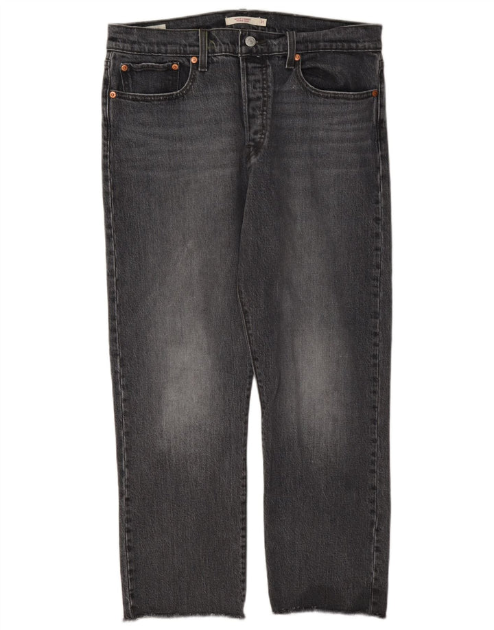 Jeans dritti Wedgie da donna Levi's W31 L26 cotone grigio