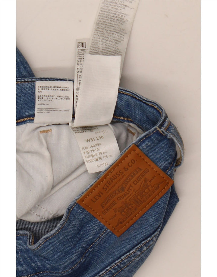 Jeans Levi's da donna 721 skinny a vita alta effetto consumato W31 L26 Lyocell blu