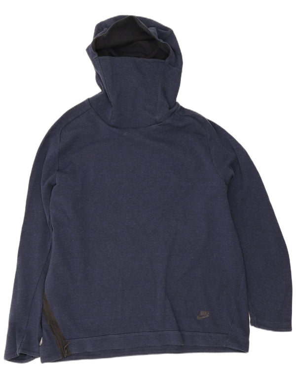 Felpa con cappuccio da uomo Nike XL in cotone blu navy