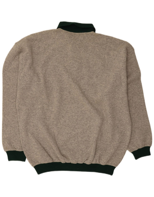 Maglione da uomo a collo alto Pierre Cardin IT 54 XL Lana color block grigio