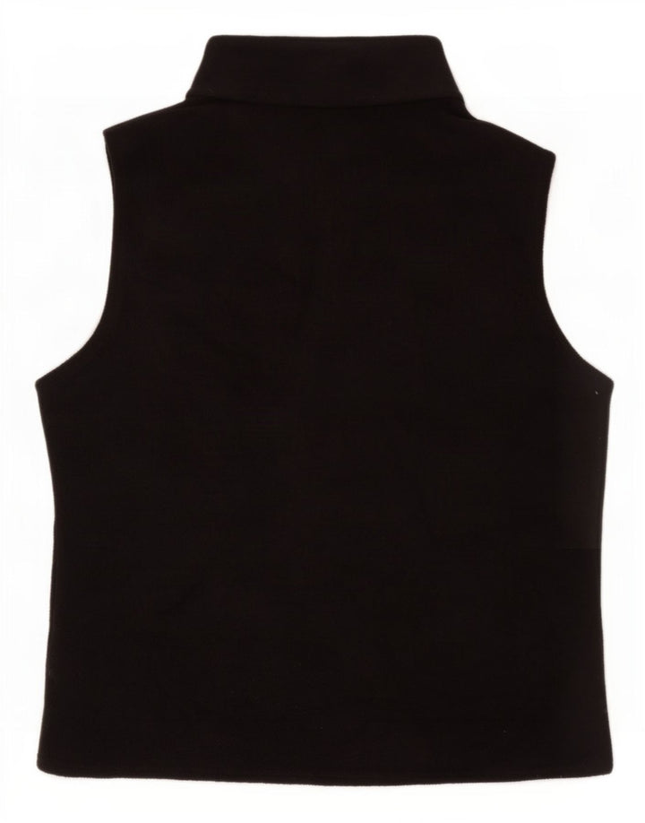 Gilet in pile da donna Marks & Spencer UK 16 grande poliestere nero