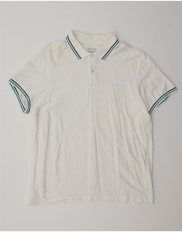 Polo da uomo Lotto Large Bianca