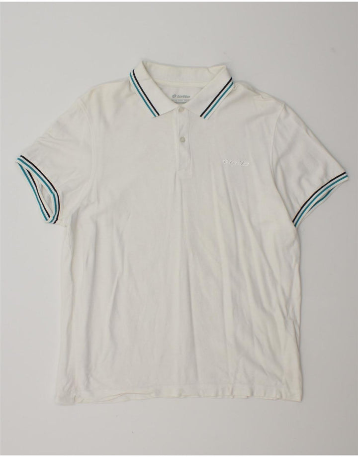 Polo da uomo Lotto Large Bianca