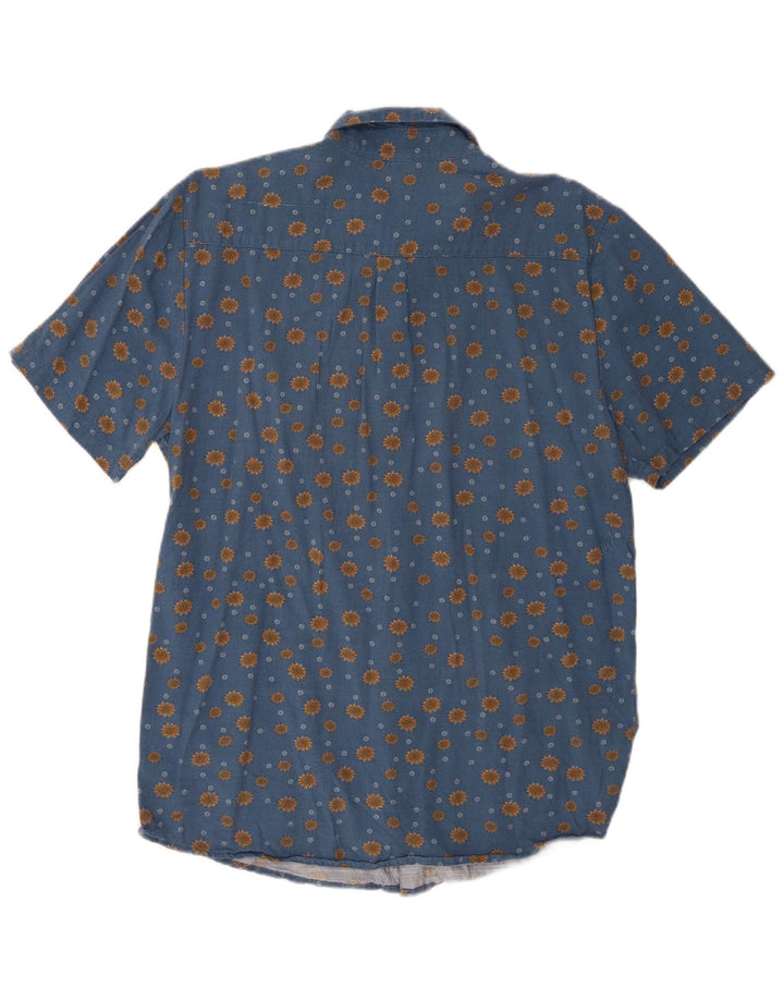 Camicia Volcom da uomo a maniche corte Modern Fit Large in cotone blu