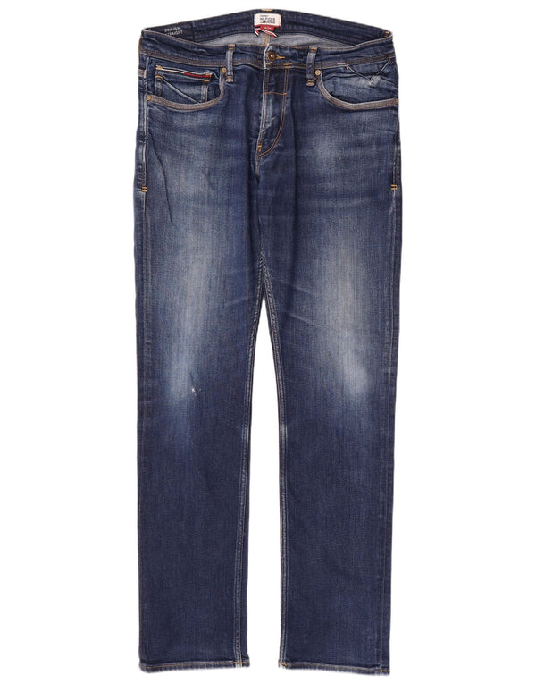 Jeans dritti da uomo Tommy Hilfiger W36 L34 cotone blu