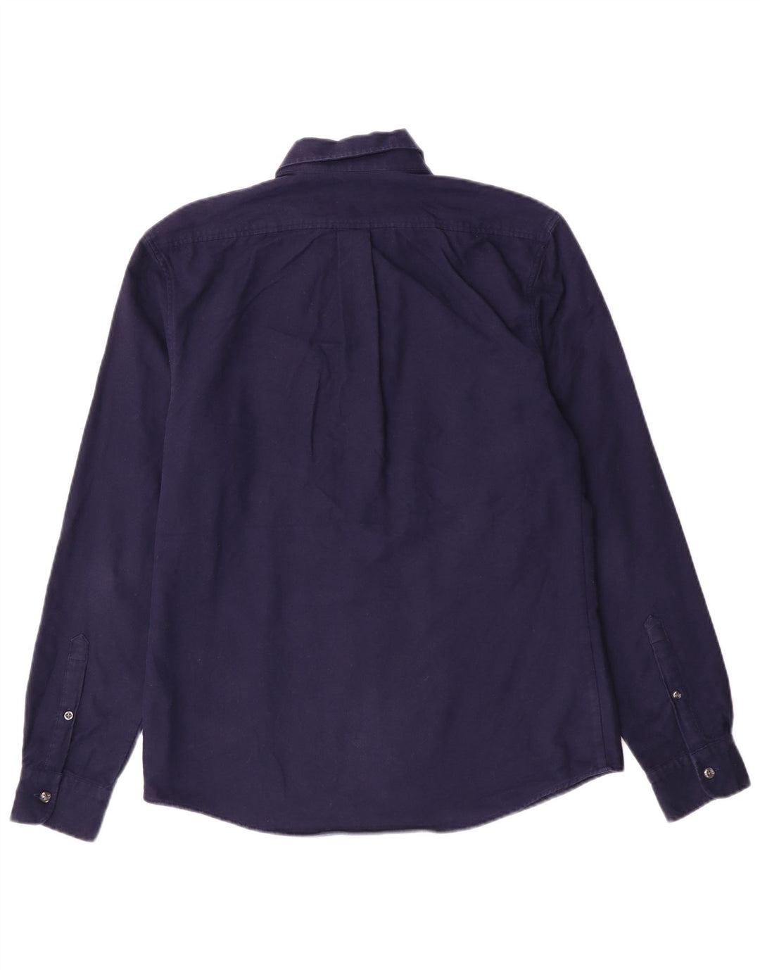 Camicia da uomo Reiss piccola in cotone blu navy