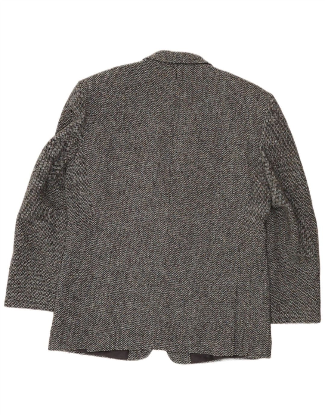 Giacca blazer da uomo a 2 bottoni vestibilità regolare Bhs UK 42 XL grigio lana vergine