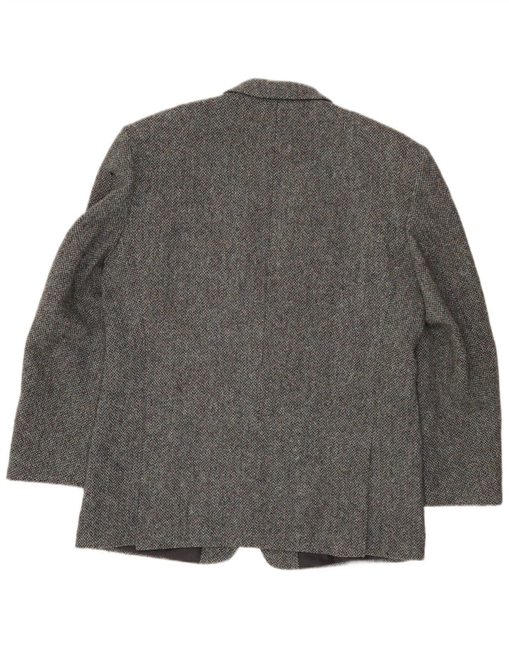Giacca blazer da uomo a 2 bottoni vestibilità regolare Bhs UK 42 XL grigio lana vergine