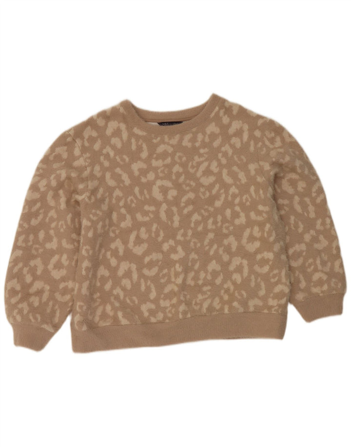 Maglione maglione girocollo da donna Marks & Spencer UK 14 Marrone medio