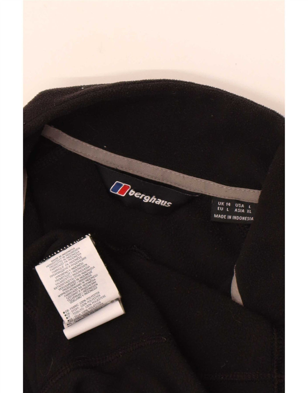 Giacca in pile da donna Berghaus UK 14 grande poliestere nero