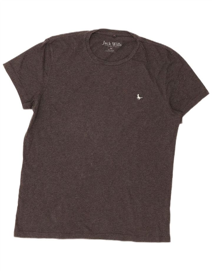 T-shirt da uomo Jack Wills Top in cotone grigio medio