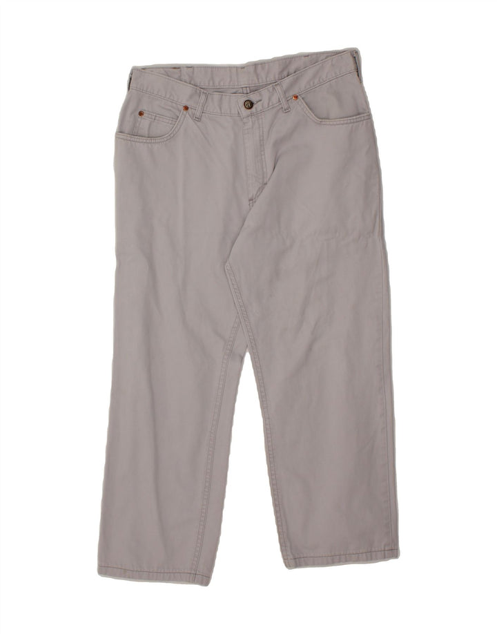 LEE Mens Straight Casual Trousers W36 L26 Grey Cotton Vintage Lee and Second-Hand Lee from Messina Hembry 