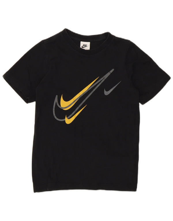 T-shirt grafica Nike da bambino, 8-9 anni, piccola, in cotone nero