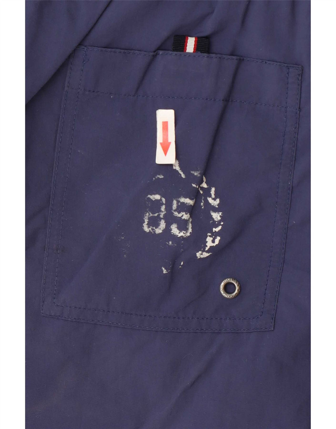 Pantaloncini da bagno Tommy Hilfiger da uomo Graphic Cargo medio blu navy
