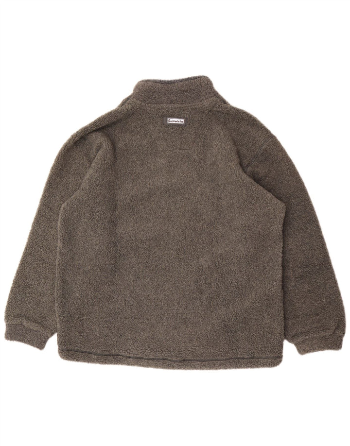 Maglione in pile da uomo Invicta con zip e collo XL in poliestere grigio