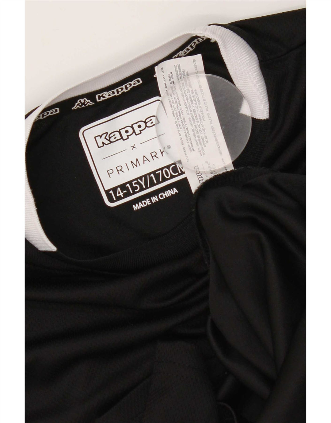 Maglietta Kappa Bambino 14-15 Anni Poliestere Colourblock Nero