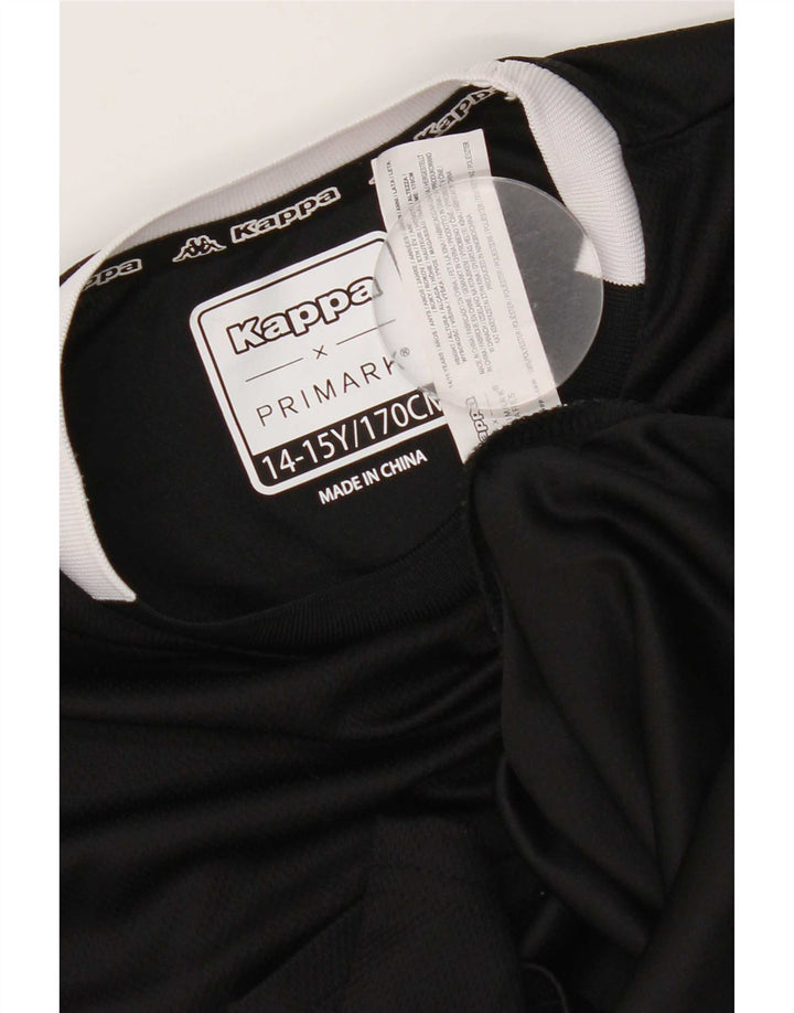 Maglietta Kappa Bambino 14-15 Anni Poliestere Colourblock Nero