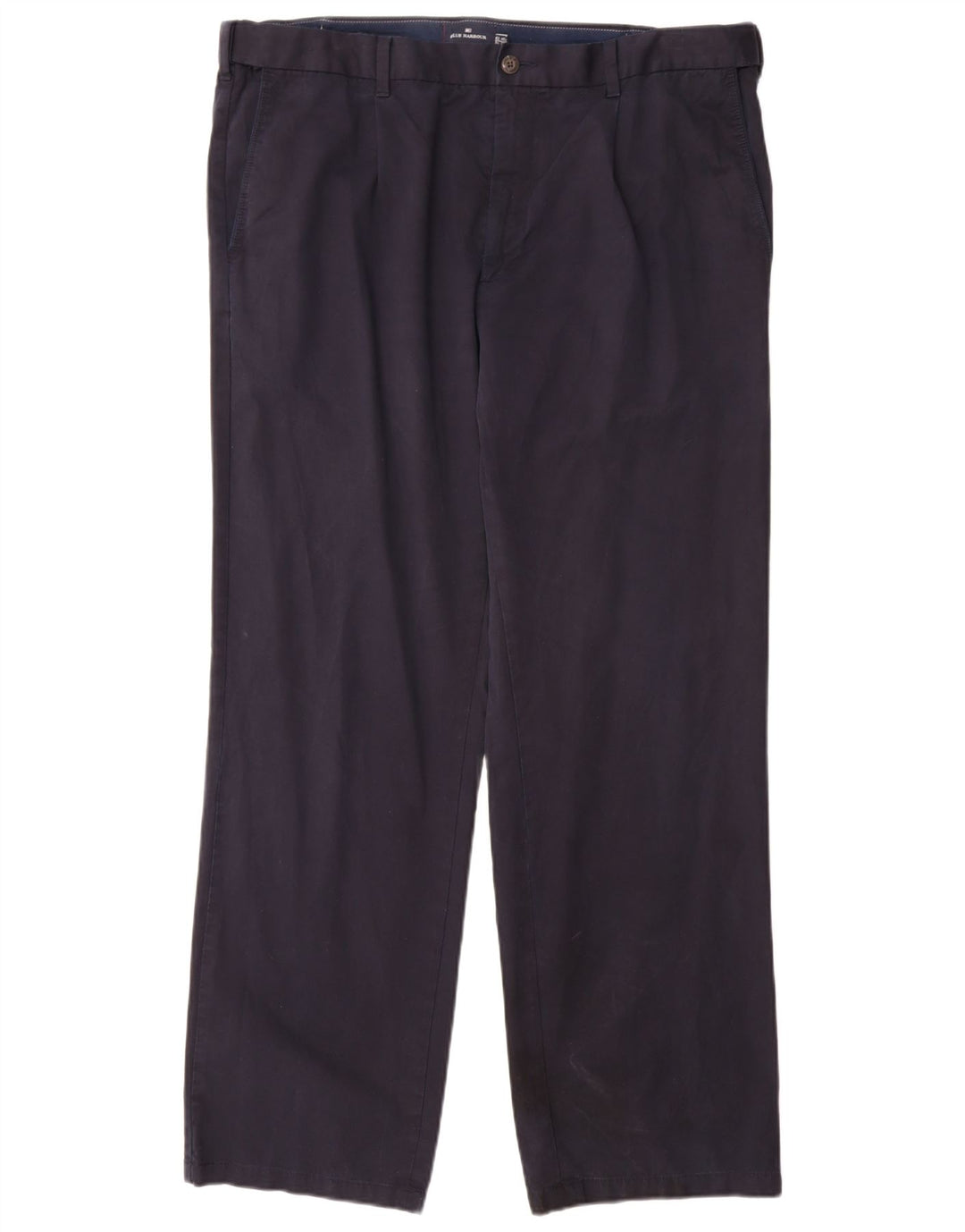 Pantaloni chino dritti Marks & Spencer da uomo blu Harbour W40 L33 Navy