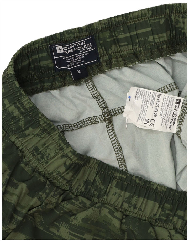 Pantaloncini sportivi da uomo Mountain Warehouse Poliestere mimetico verde medio