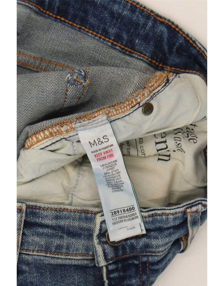 Jeans dritti da uomo Marks & Spencer W36 L29 cotone blu