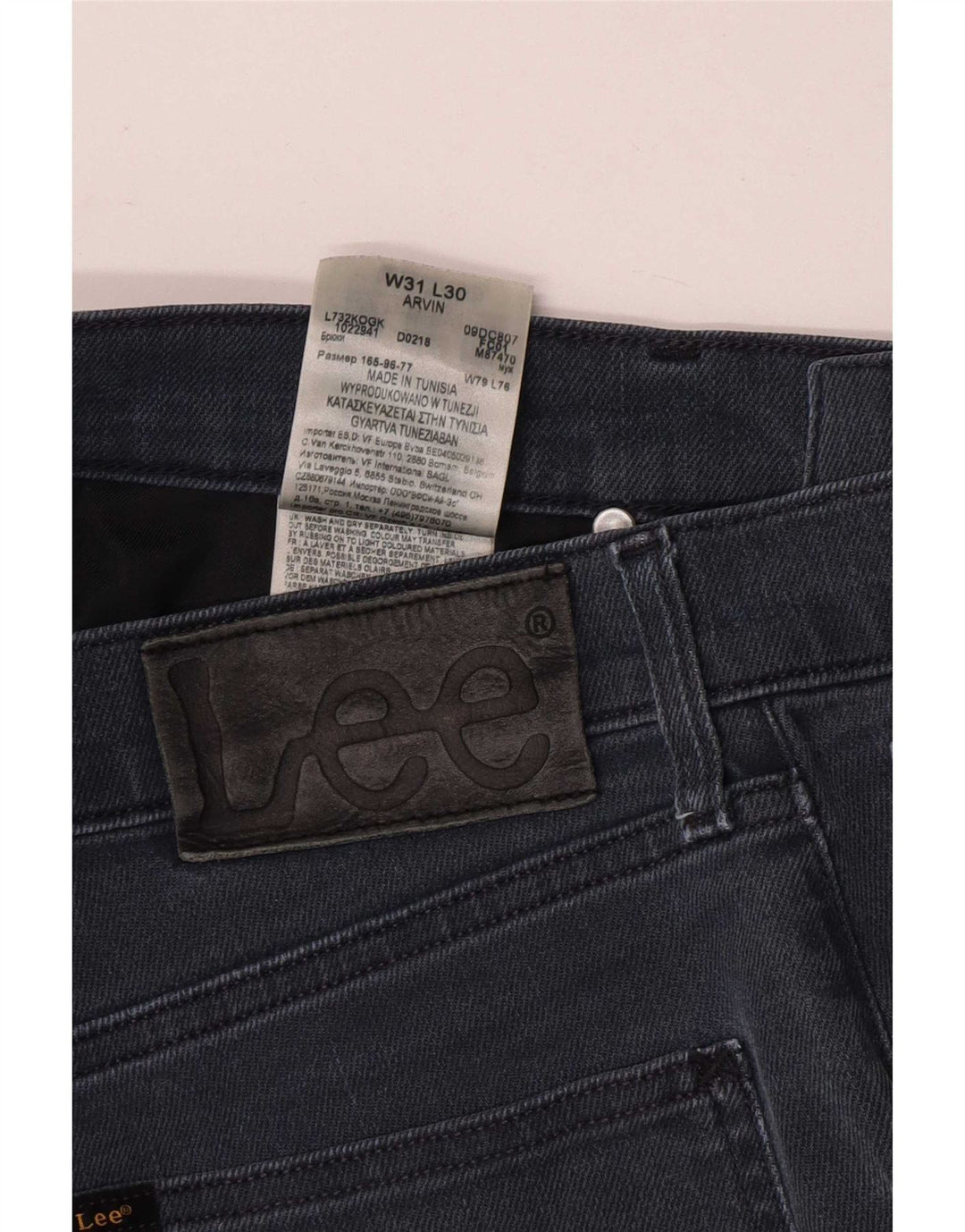 Jeans slim affusolati da donna Lee W31 L30 cotone blu