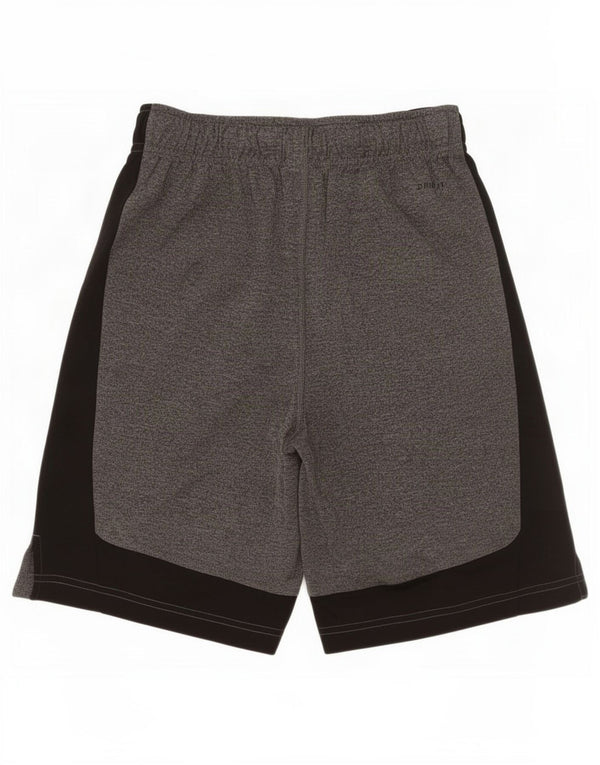 Pantaloncini sportivi Nike da ragazzo Dri Fit 10-11 anni Colorblock grigio medio