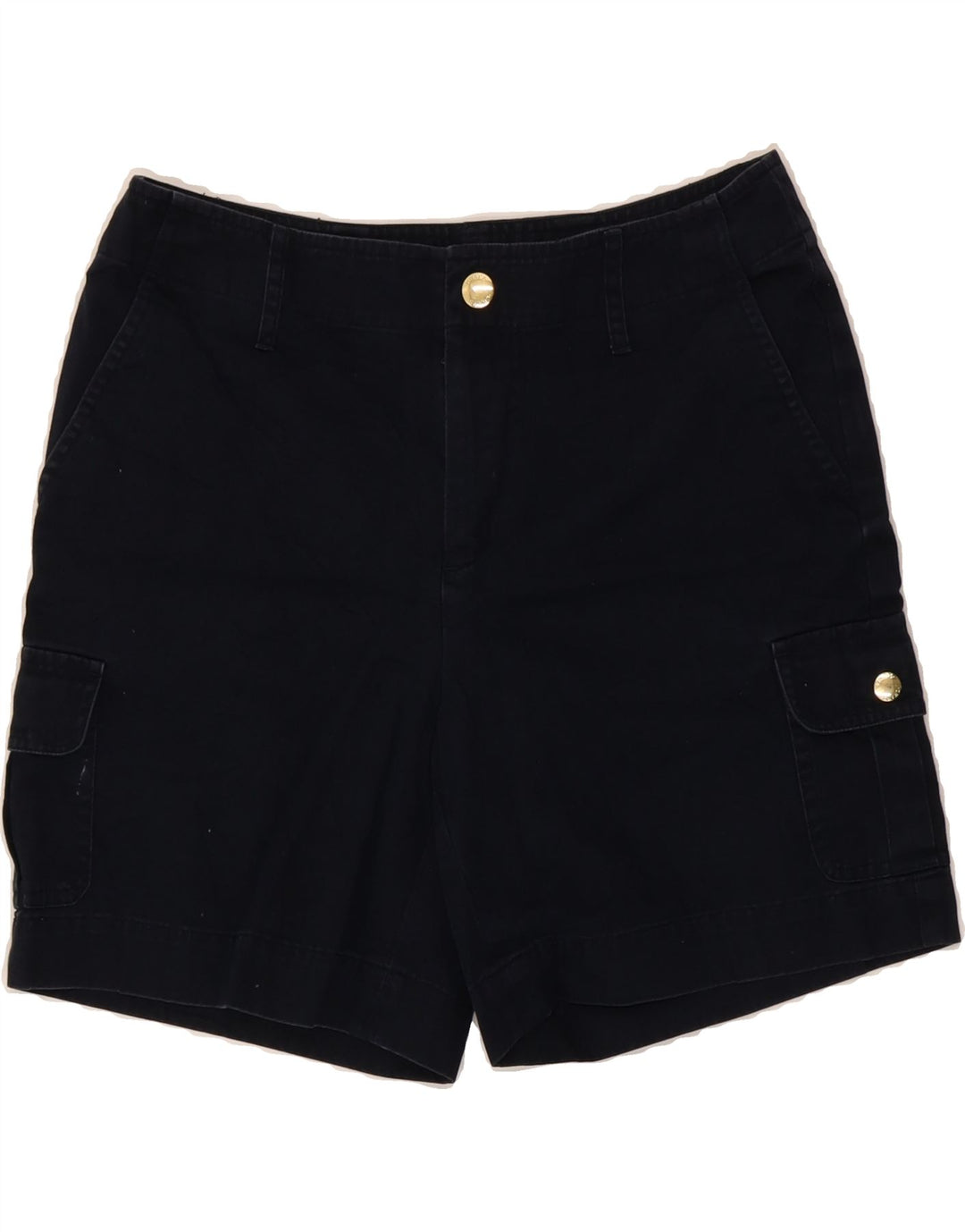 CHAPS Womens Cargo Shorts US 4 Small W30  Navy Blue Cotton Vintage Chaps and Second-Hand Chaps from Messina Hembry 