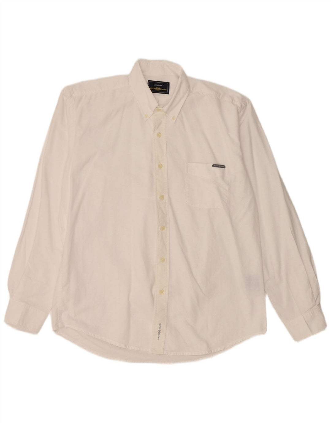 HENRI LLOYD Camicia da uomo grande in cotone bianco