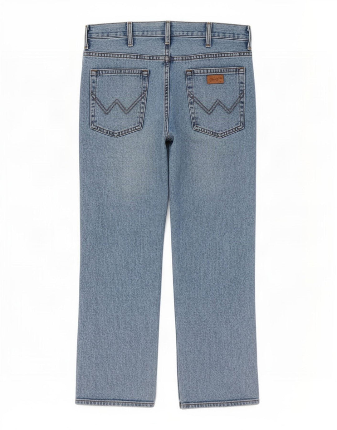 Jeans dritti da uomo Wrangler vestibilità regolare W36 L29 cotone blu