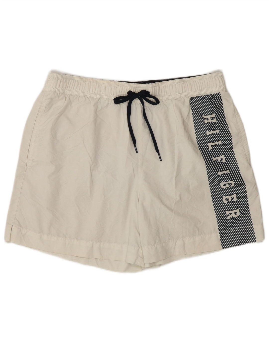 Pantaloncini da bagno grafici da uomo Tommy Hilfiger bianco medio