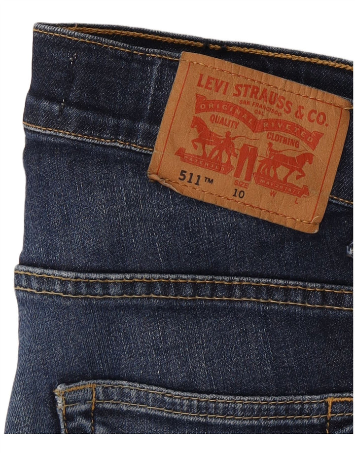 Levi's Ragazzi 511 Jeans Slim 9-10 anni W24 L26 Cotone Blu