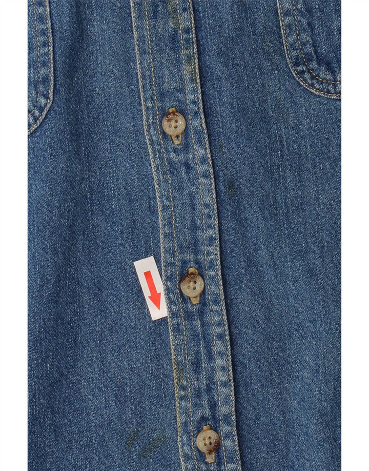 Camicia in denim per ragazzi Timberland 7-8 anni in cotone blu