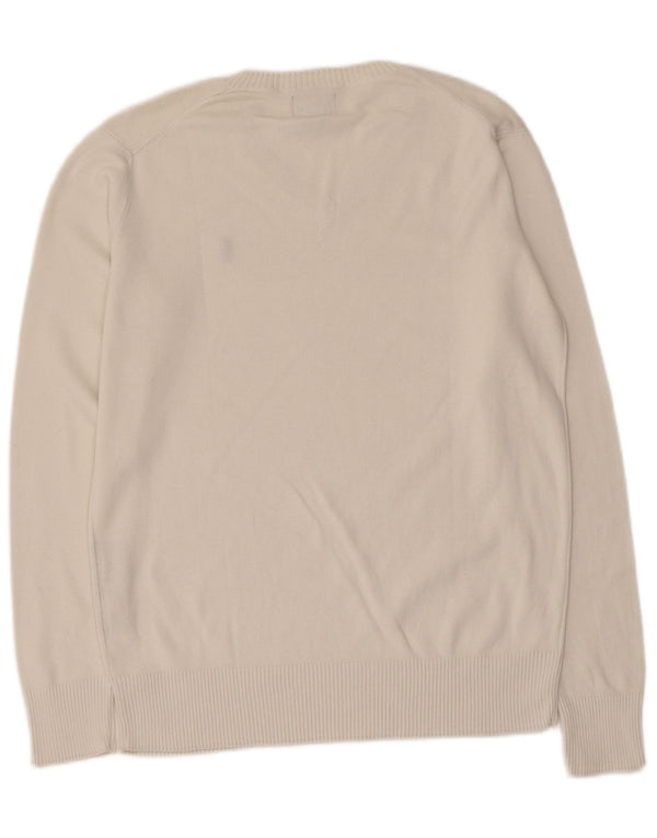 Polo Ralph Lauren Maglione da ragazzo con scollo a V 15-16 anni Grande cotone bianco