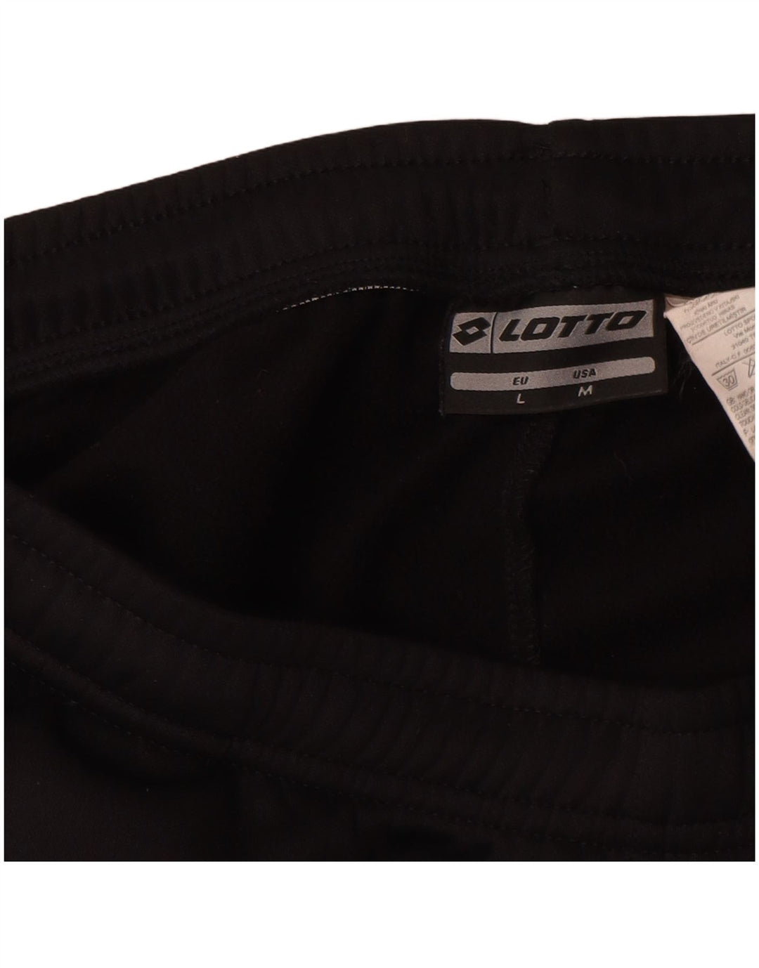 Pantaloni da tuta da uomo Lotto Joggers medio poliestere nero
