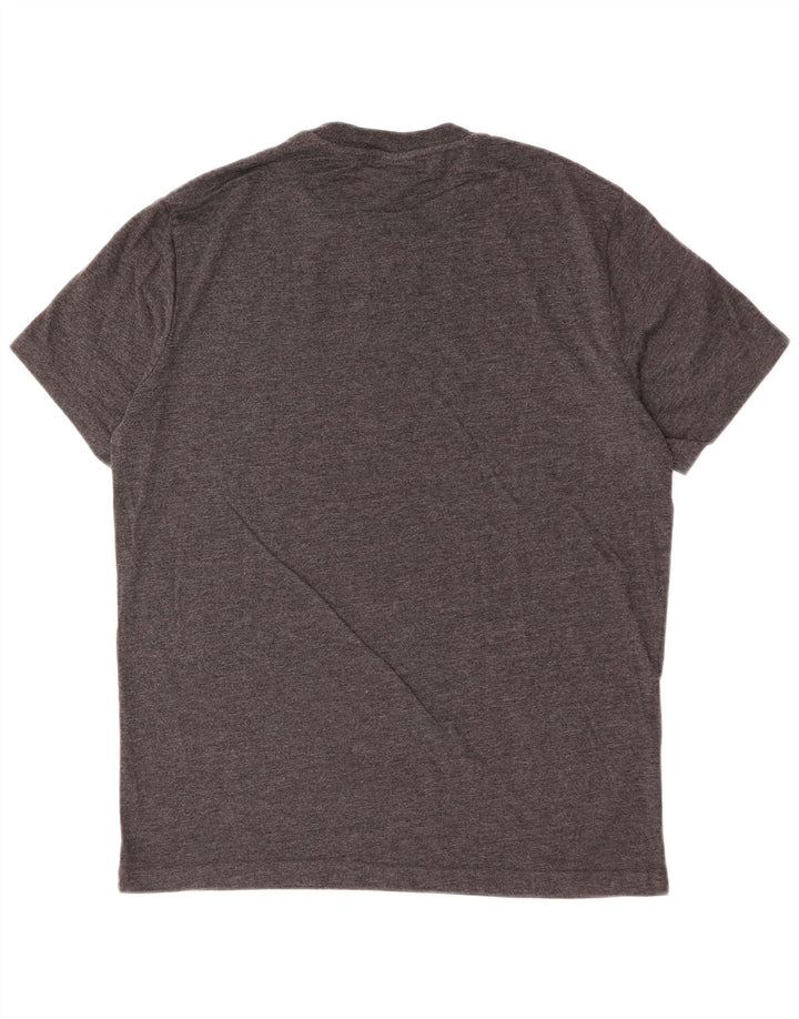 T-shirt grafica da uomo CHAMPION Top medio nero chiazzato