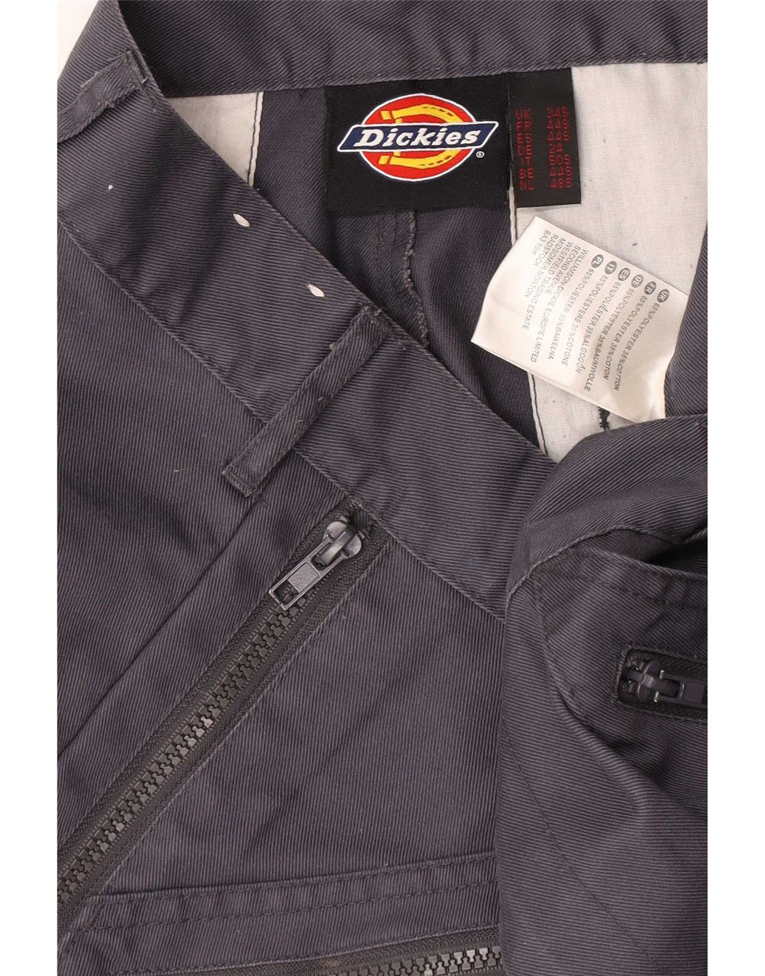 Pantaloni cargo dritti da uomo Dickies W34 L29 poliestere blu navy