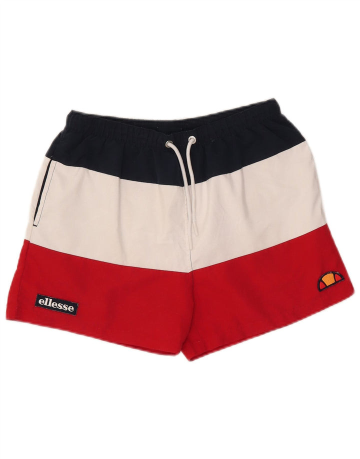 Pantaloncini da bagno da uomo Ellesse XS in poliestere color block multicolore