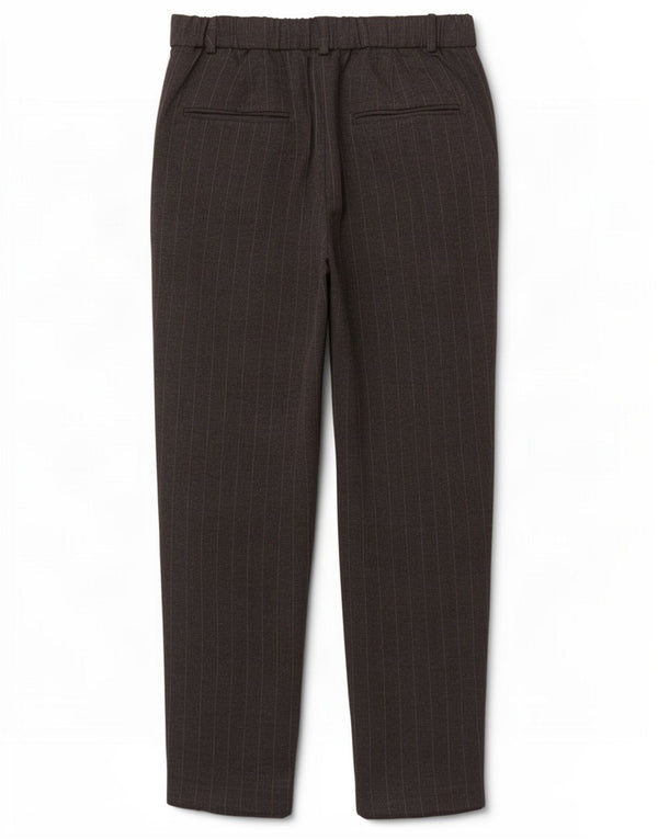 Pantaloni corti affusolati da donna Zara XS W24 L23 viscosa gessata grigia