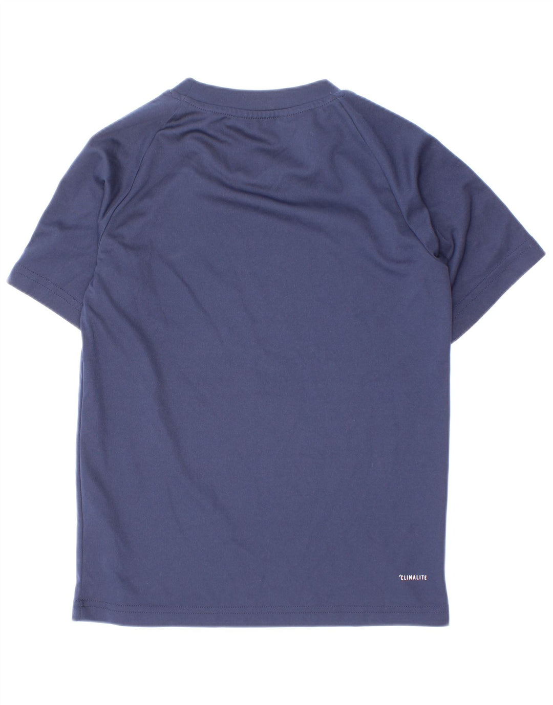 Maglietta Adidas Climalite da ragazzo, 7-8 anni, in poliestere blu navy