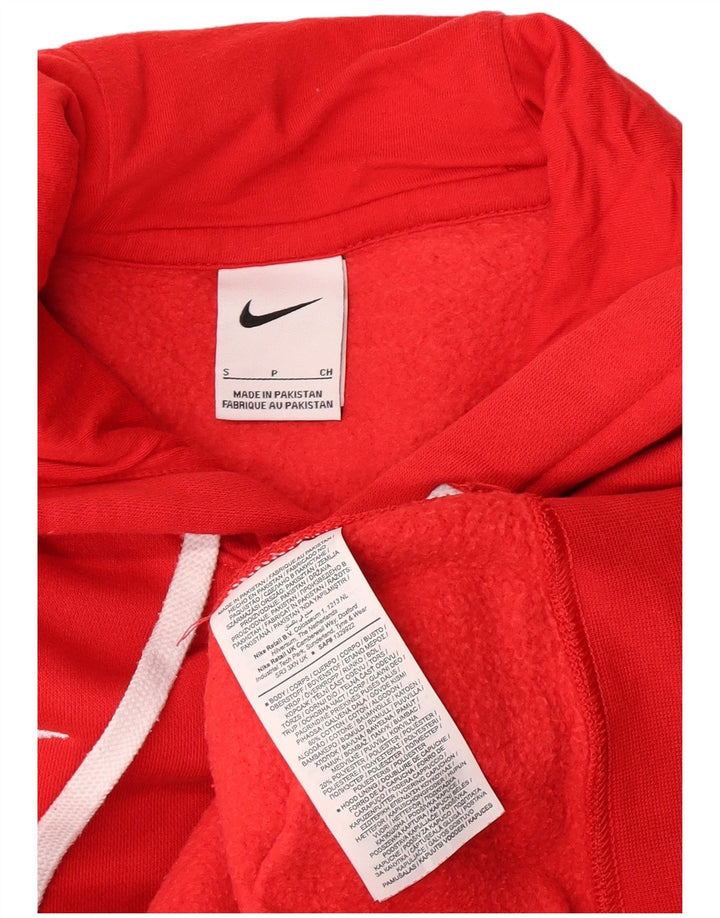 Felpa con cappuccio da uomo Nike Small rossa in cotone